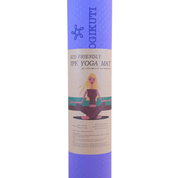Επαγγελματικό συνθετικό παχύ στρώμα γιόγκα, pilates, fitness που δεν γλιστράει με διαγράμμιση – Thick professional anti slippery yoga mat with alignment guide suitable for yoga, fitness, pilates