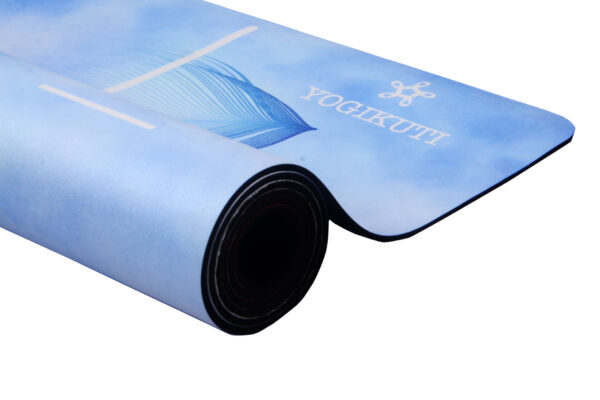 Οικολογικό επαγγελματικό στρώμα γιόγκα από φυσικό καουτσούκ με επίστρωση από ύφασμα suede για hot yoga & pilates - Ecological Professional Yoga Mat made of Natural Rubber and suede fabric layer