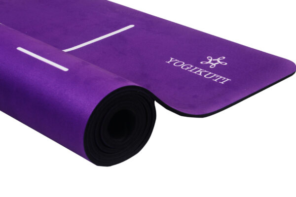 Οικολογικό επαγγελματικό στρώμα γιόγκα από φυσικό καουτσούκ με επίστρωση από ύφασμα suede για hot yoga & pilates - Ecological Professional Yoga Mat made of Natural Rubber and suede fabric layer