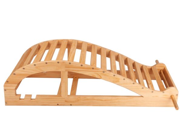 Viparita Dandasana Bench, Ξύλινος πάγκος γιόγκα για οπίσθιες κάμψεις, Yoga wooden props, Iyengar Yoga props, ξύλινο βοήθημα γιόγκα για backbends, Yoga therapy
