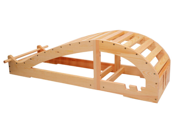 Viparita Dandasana Bench, Ξύλινος πάγκος γιόγκα για οπίσθιες κάμψεις, Yoga wooden props, Iyengar Yoga props, ξύλινο βοήθημα γιόγκα για backbends, Yoga therapy