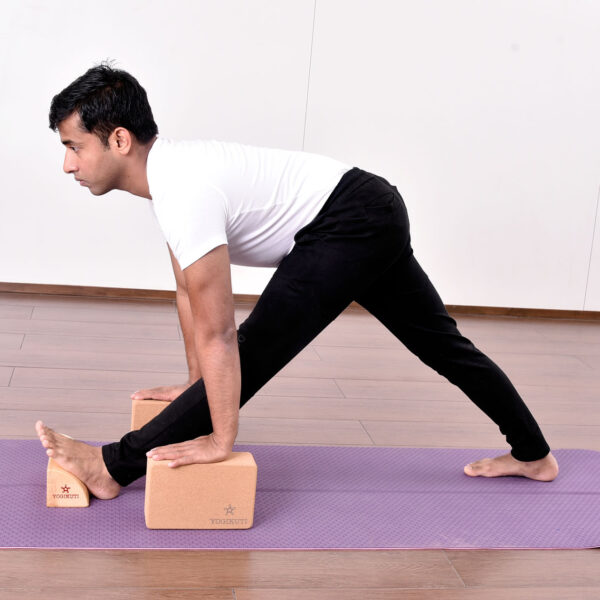 Τουβλάκι γιόγκα ξύλινο τέταρτο κυλίνδρου - Iyengar Yoga pros - Ξύλινα βοηθήματα Γιόγκα - Yoga Therapy - Restorative Yoga