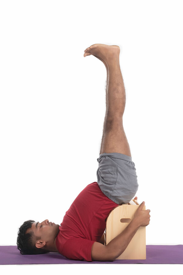 Yogikuti Viparita Karani Box - Iyengar Yoga Wooden Props - Ξύλινα βοηθήματα γιόγκα - Yoga Therapy - Οπίσθιες Κάμψεις - Πρόσθιες Κάμψεις, Φυσιοθεραπεία, Physiotherapy