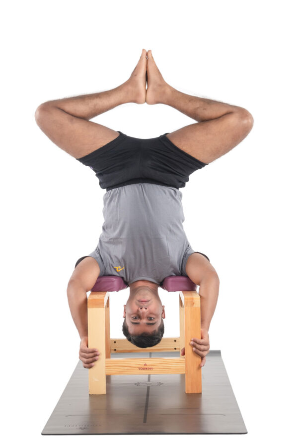 Πάγκος Γιόγκα Στήριξης Κεφαλής – Yoga headstand bench – Feet Up