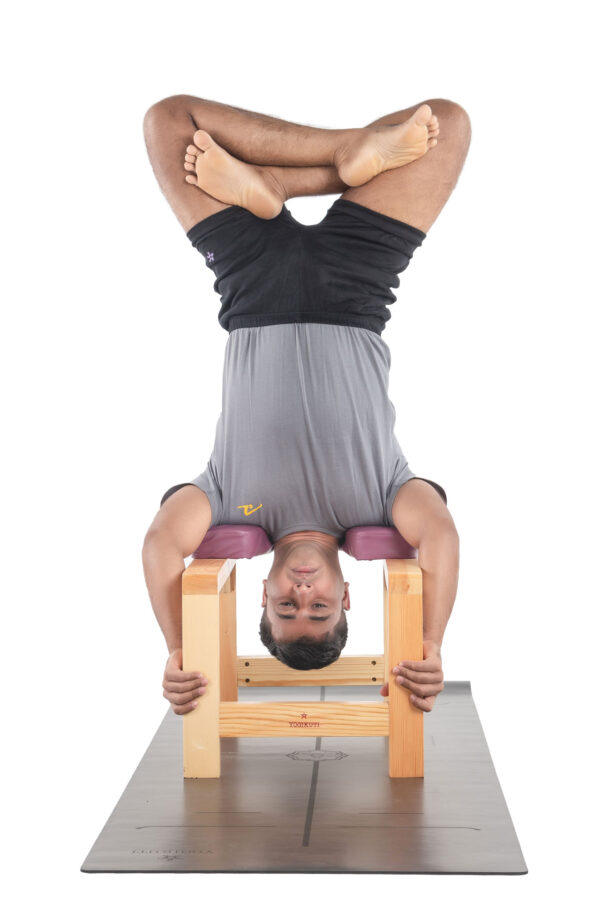 Πάγκος Γιόγκα Στήριξης Κεφαλής – Yoga headstand bench – Feet Up