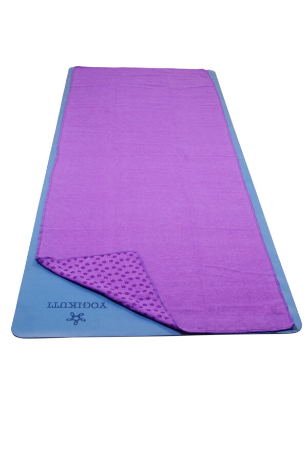 Πετσέτα γιόγκα με κουκίδες σιλικόνης – Yoga towel anti slippery