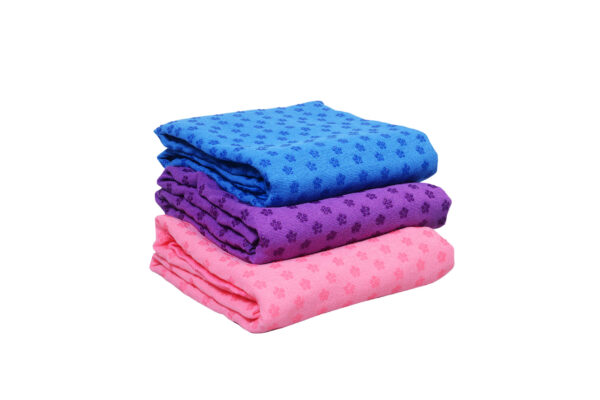 Πετσέτα γιόγκα με κουκίδες σιλικόνης – Yoga towel anti slippery